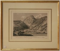 Lungernsee (irrtümlich: "Vue du bourg de Sarnen")